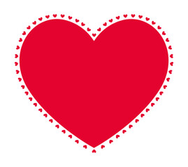 Minimal Red Heart Collection. Heart icon collection