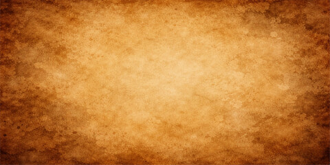 Obraz premium A blank vintage parchment sheet with a stained grunge texture and aged brown design creates a worn antique paper background for retro art