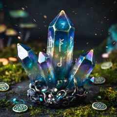 Magical spiritual crystal with great power
