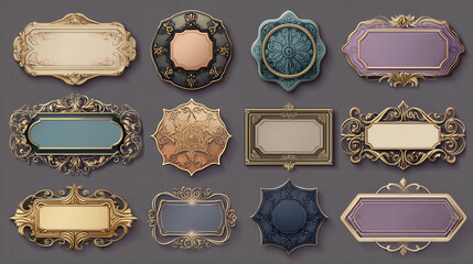 Badge & Label Set - Editable Shapes