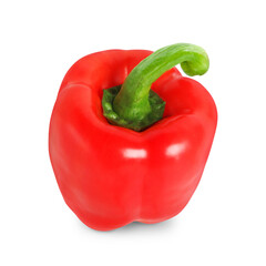 Fresh Red Bell Pepper Red Paprika on Transparent Background png for Cooking Nutrition and Grocery Use