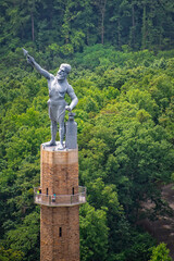Birmingham Alabama Jun 30, 2014: Vulcan park aerial  photo