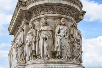 Fototapeta premium Bas-reliefs depicting the 