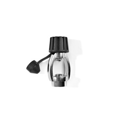 DIN to yoke first stage converter isolated on white background    