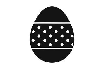 Easter Egg Silhouette, Happy Easter Vector, Easter egg icon, egg icon vector