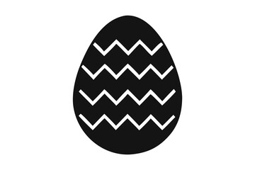 Easter Egg Silhouette, Happy Easter Vector, Easter egg icon, egg icon vector