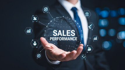 Global Sales Performance Strategy Concept with Businessman Holding Virtual Globe and Business Growth Metrics.png