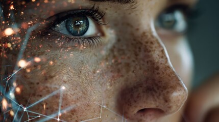 revolutionizing finance with open banking technology in a futuristic digital landscape emphasizing connectivity and innovation  natural lighting realistic skin texture subtle imperfectionsphotographi