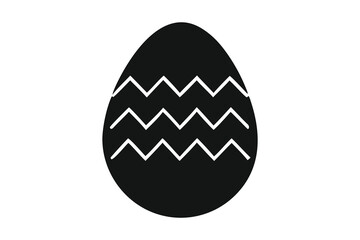 Egg icon vector, Easter egg Silhouette, crack eggs icon, Easter egg Vector illustration.