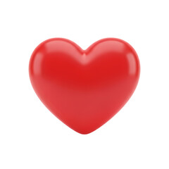 Shiny red heart symbol on black background for love and care concepts