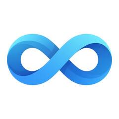 Abstract Infinite Loop Symbol Design Element for Branding and Graphic Design
