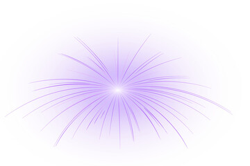 Elegant purple fireworks cluster featuring vibrant luminous bursts, sparkling particle showers, and glowing diffusion halos ideal for decorative overlays and holiday illustration themes
