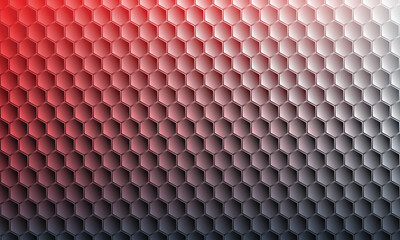 Gradient hexagon pattern