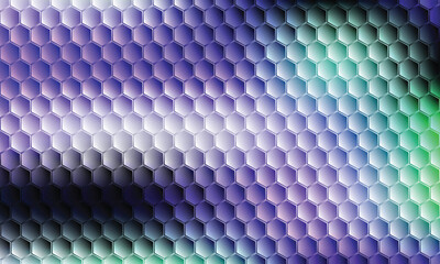 Colorful hexagonal pattern