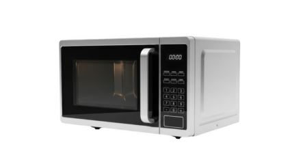 White microwave oven isolated on transparent background isolated on transparent background