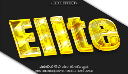 Elite Premium Luxury Exclusive Superior Top Text Effect Editable Alphabet