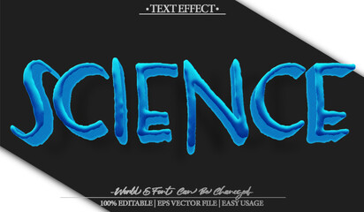 Science Research Experiment Laboratory Chemistry Biology Technology Text Effect Editable Alphabet