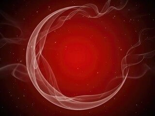 Lunar New Year Abstract circular smoke swirl on red background | Background, moon, sunset, red, lunar, new, year, abstract.