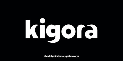 Vector illustration of bold and rounded style alphabet letters with modern, friendly and easy to read characters.