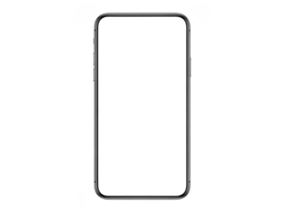 Smartphone frame isolated on transparent background