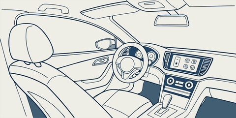 Futuristic Autonomous Vehicle Interior