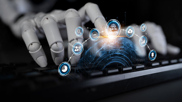 AI drives data-driven decisions with intelligent analytics, smart data visualization, and cloud-based tools that process, interpret, and guide strategic business moves. Artificial intelligence spline - Powered by Adobe