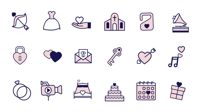 Animated Icons Wedding