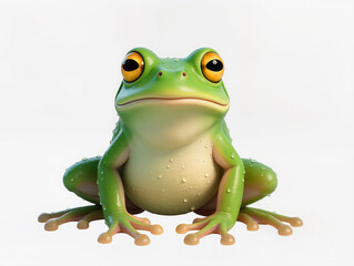 Fototapeta premium frog on white background