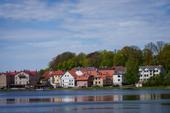 TALSI, LATVIA. 17th May 2025. A view to Talsi town.