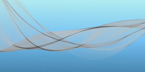 Abstract blue background with a wavy vector line design and light curve patterns creates a stylish business wallpaper and motion art illustration backdrop for web banner decoration