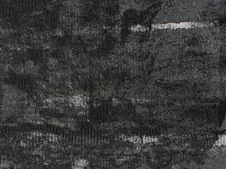 Fototapeta premium Grunge black, dark dirty canvas denim fabric stain grain texture abstract background. 