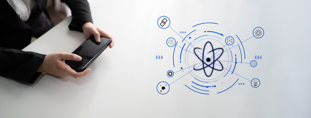 The quantum technology ecosystem as the core of future innovations. Quantum science will power advancements in AI, blockchain, and robotics. Motif