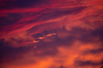 clouds at sunset