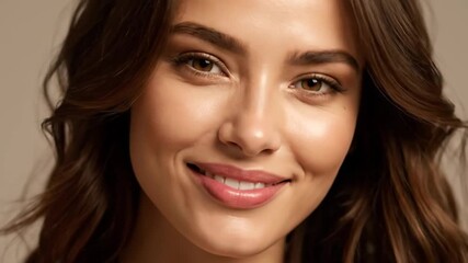 Woman with a radiant smile