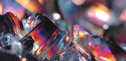 Digital glitch or a distorted video signal, with sharp angles and jagged lines. Abstract composition that evokes a sense of visual chaos.