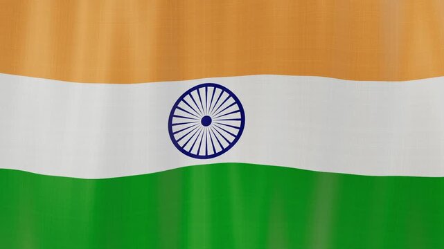 flag of india fhd smooth