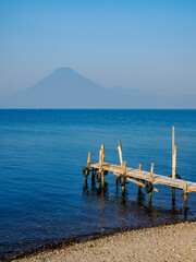 Fototapeta premium Lake Atitlan, Panajachel, Solola Department, Guatemala