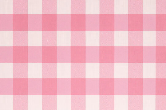A Pink and White Gingham Textured Background