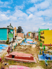 Colourful Cemetery, Chichicastenango, El Quiche Department, Guatemala