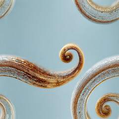 Collection of abstract marble swirl patterns with fluid shapes and creamy textures for luxury branding and minimalist design ideas