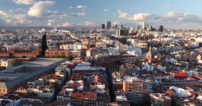 Skyline of Madrid Spain WS