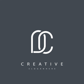 DC Abstract  Monogram Logo Design. This logo is designed with a combination of two line letters D and C 