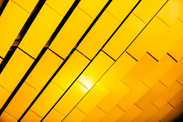 yellow brick wall abstract design background 