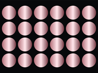 Shiny metallic pink circles arranged in a grid pattern