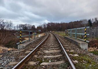 railway track in the landscape