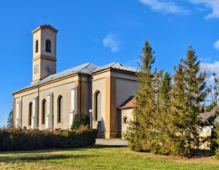 church building in the village of Verovice