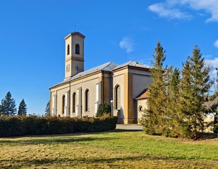 church building in the village of Verovice