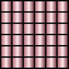 Seamless metallic pink grid texture with glossy squares pattern