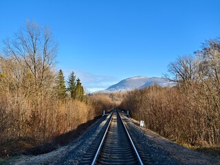 railway track in the landscape