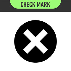 Obraz premium check mark icon button set. check box icon with right and wrong buttons and yes or no checkmark icons in green tick box and red cross. vector illustration 